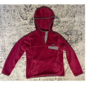 Patagonia ReTool Snap-T Fleece Hoodie Pullover Jacket 25435 Womens M Berry Pink